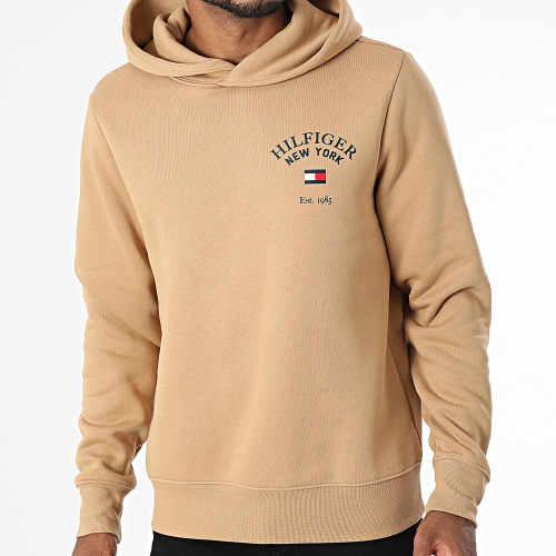 Sweat Capuche Arched Varsity 3641 Beige
