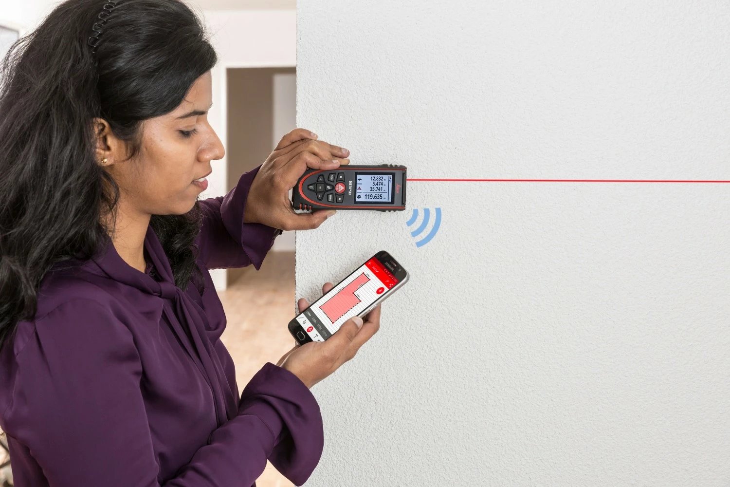 Leica Disto X3 Afstandsmeter in tas - bluetooth - 150m