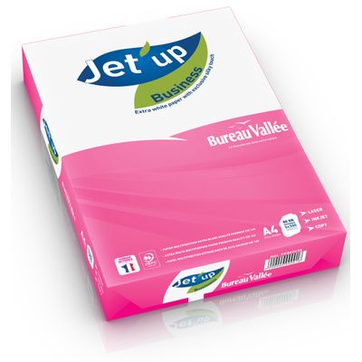 Jet'up Bureau Vallée - Papier blanc - A4 (210 x 297 mm) - 80g/m² - Ramette de 500 feuilles