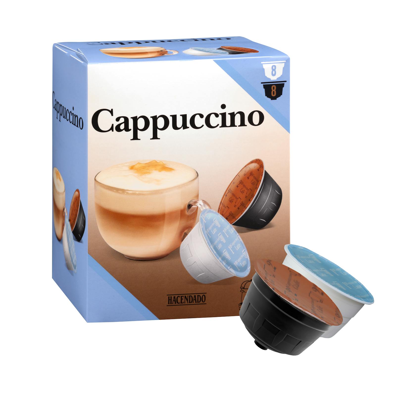 Café en capsule cappuccino Hacendado