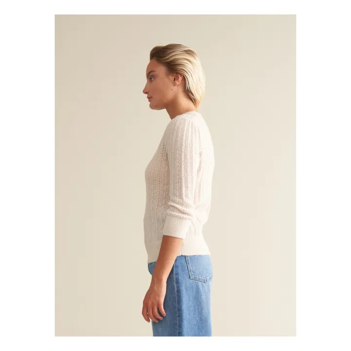 Bellerose Pull Rybu Laine Mérinos Extra fine - Collection Femme | Ecru