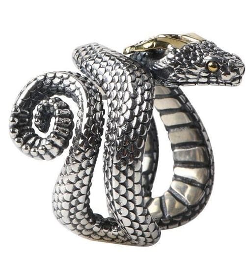Lilafey - Slang gelaagde open ring
