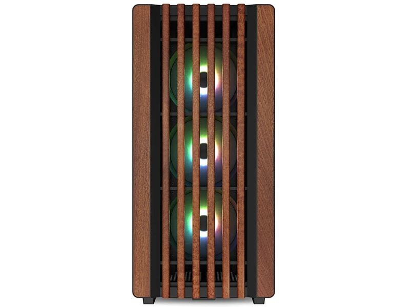 Sharkoon PC-Gehäuse Rebel C70M RGB Mid-Tower mit vier vorinstallierten 120-mm-PWM-Lüftern und adressierbarer RGB-Beleuchtung