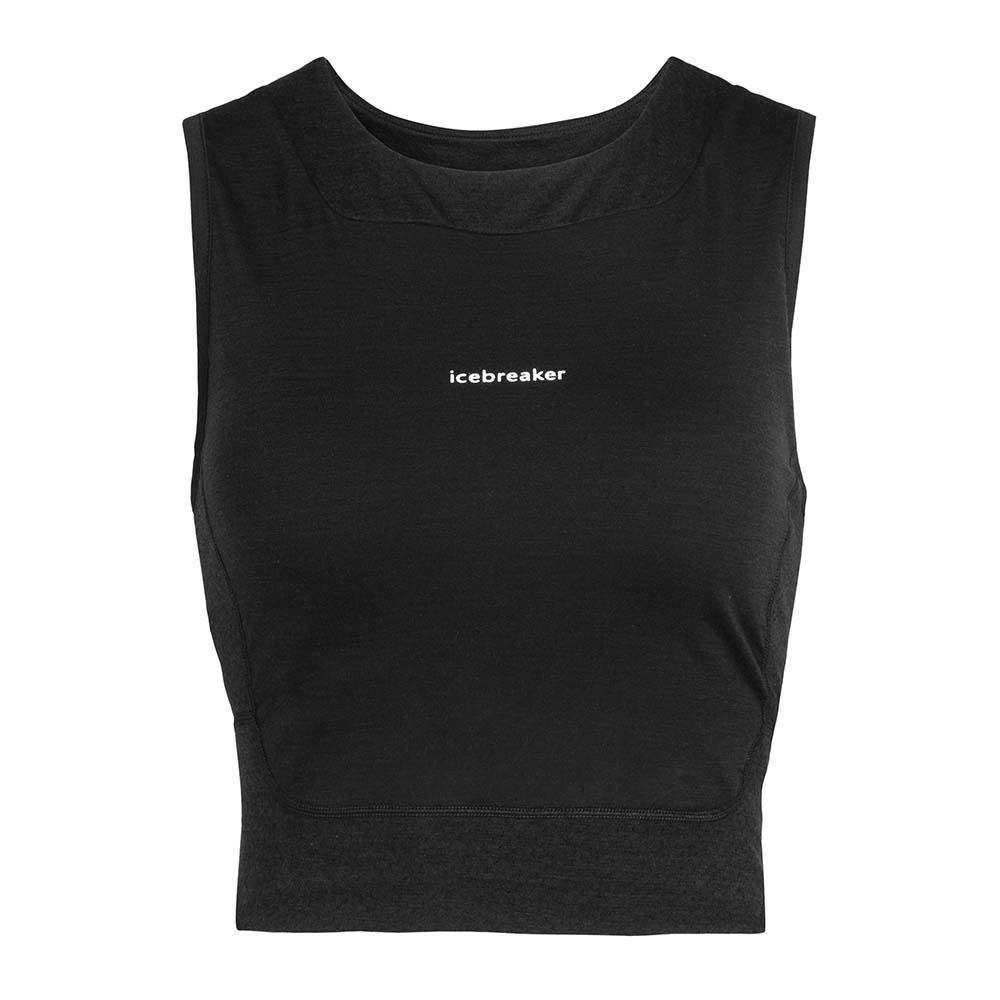 Icebreaker ZONEKNIT CROPPED - Brassière Femme black