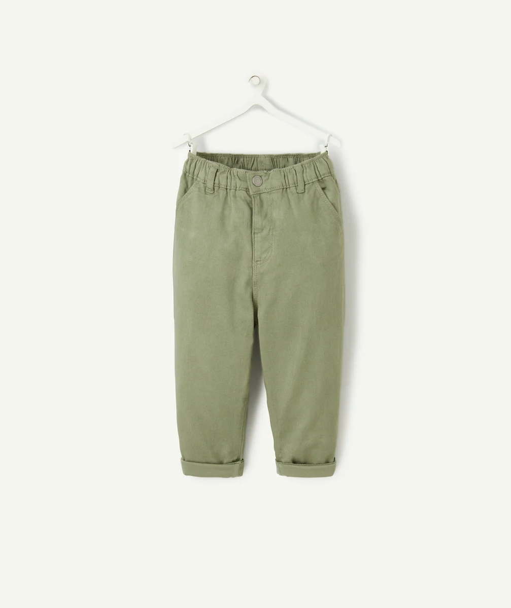 PANTALON RELAX BÉBÉ GARÇON EN DENIM KAKI