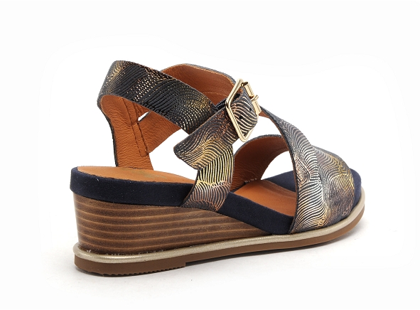Mamzelle nu pieds talons femme noala bleu