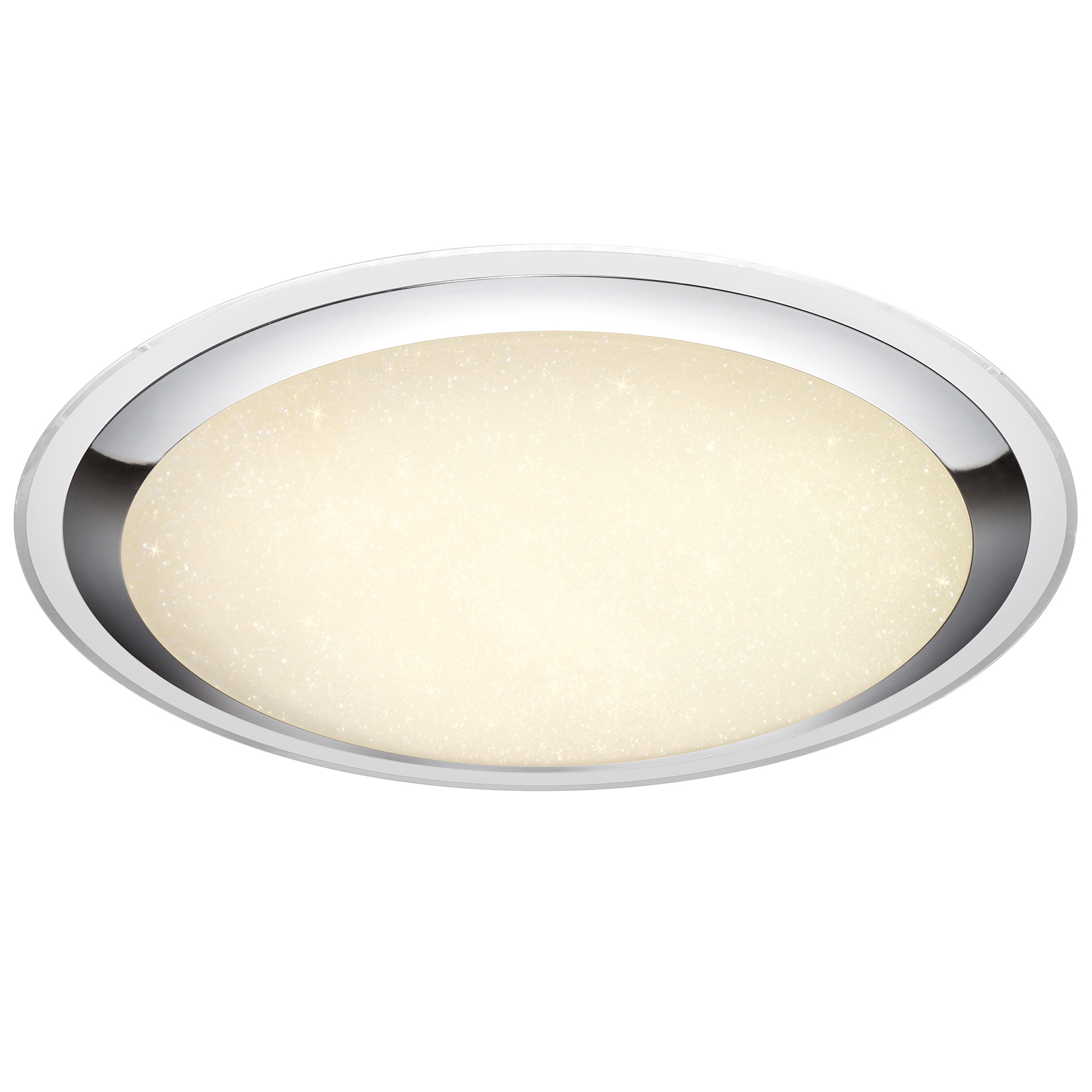 LED-Deckenlampe - weiß-chrom - dimmbar