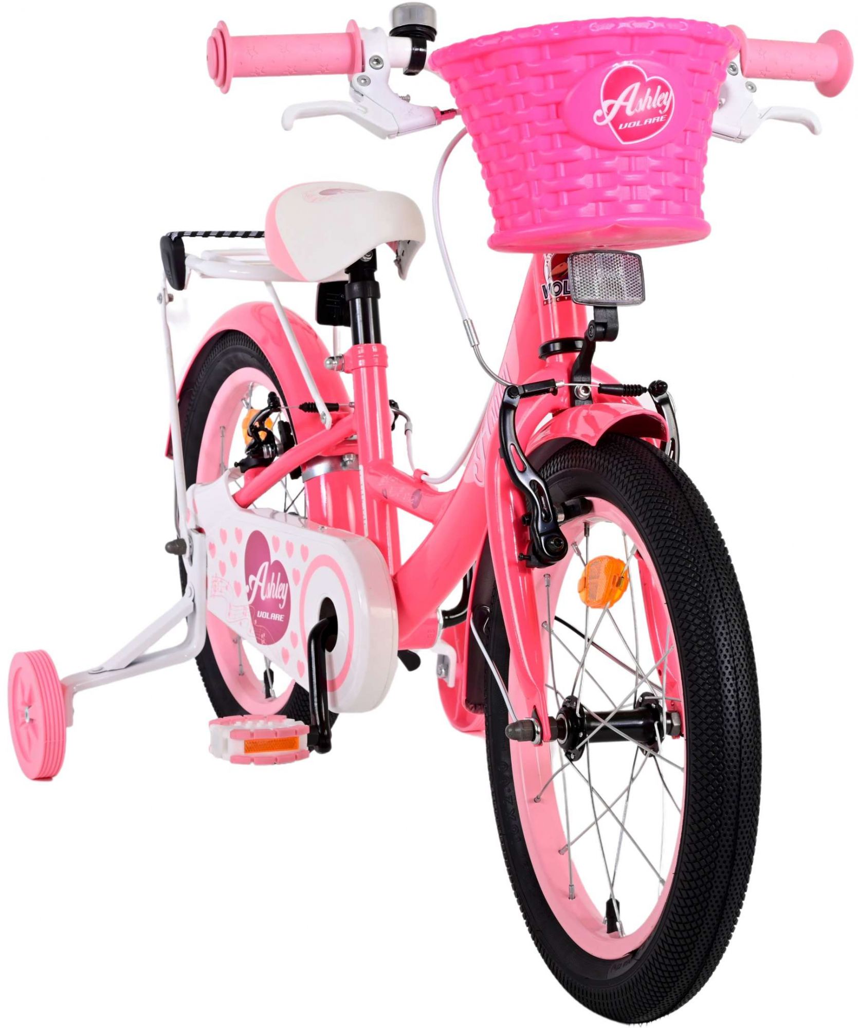 TPFSports Ashley Kinderfahrrad - Mädchen - 16 Zoll - Rücktritt + Handbremse - Rosa