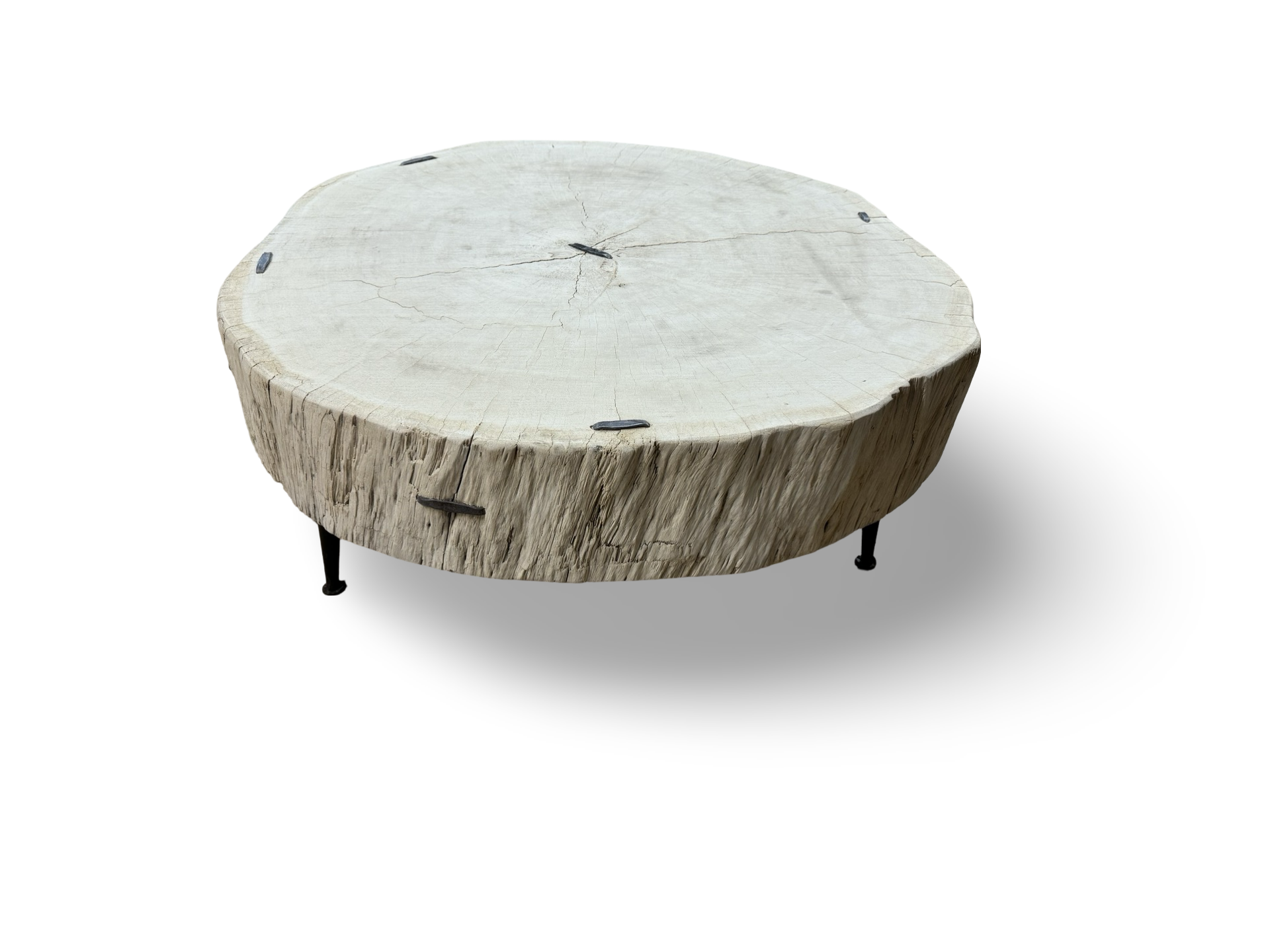Salontafel ijzeren poot uniek