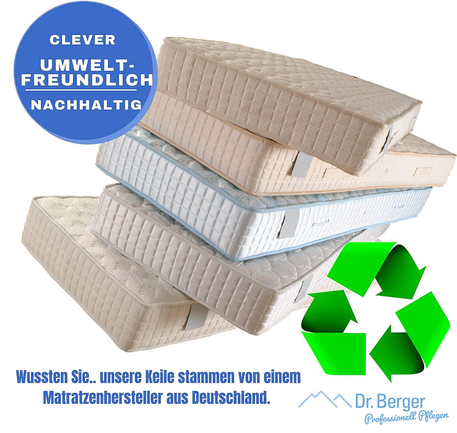 Original Dr. Berger Sitz-Keilkissen 37x37x7 cm Schwarz