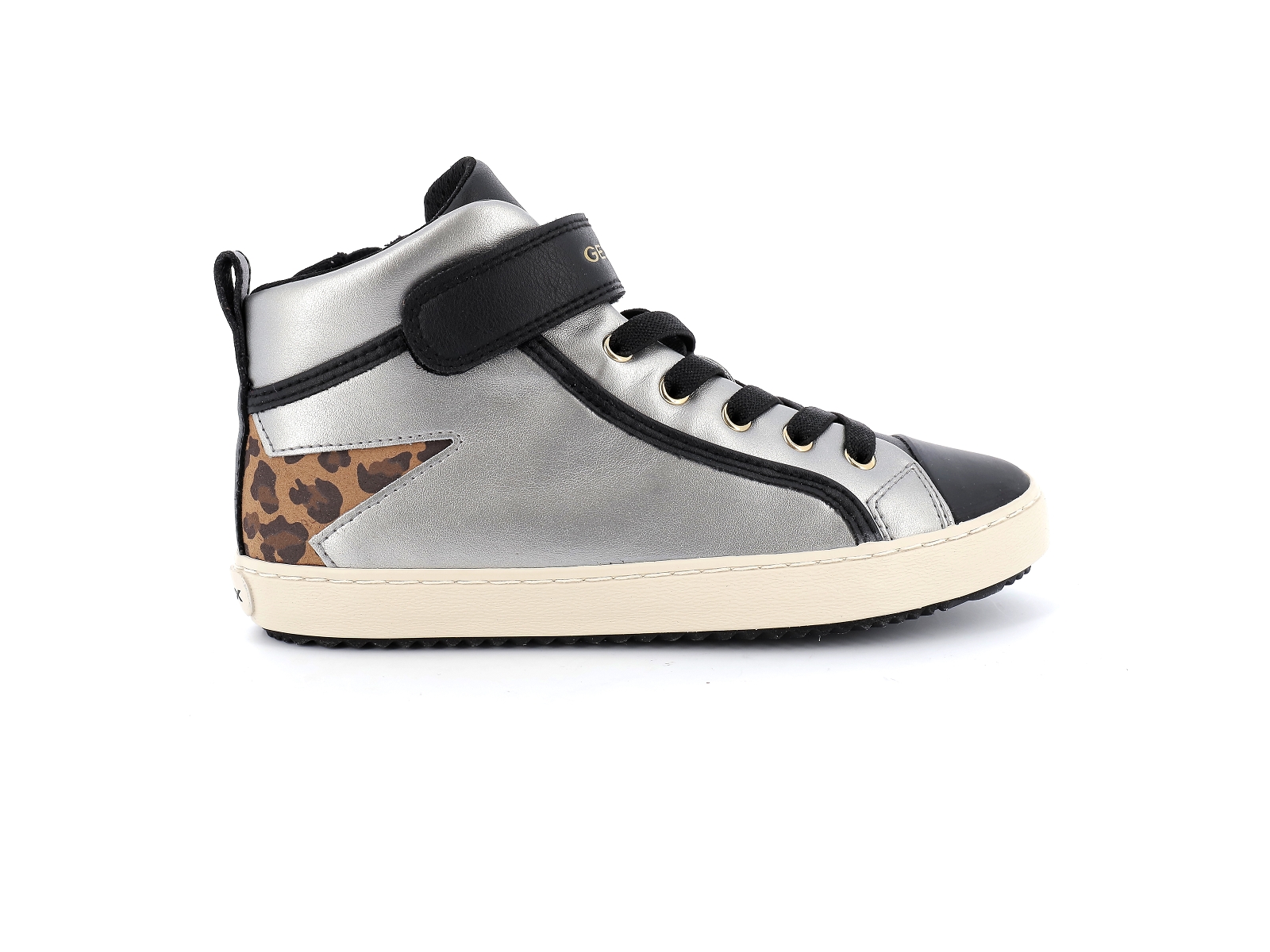Geox-J KALISPERA GIRL-J944GM Matières combinées Argent Noir