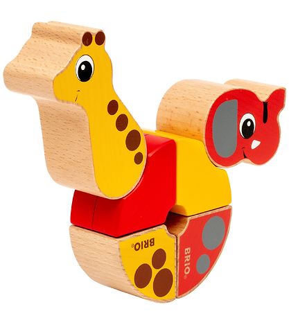 BRIO Magnetisk Leget?j - 6 dele - Giraf og Elefant 30284