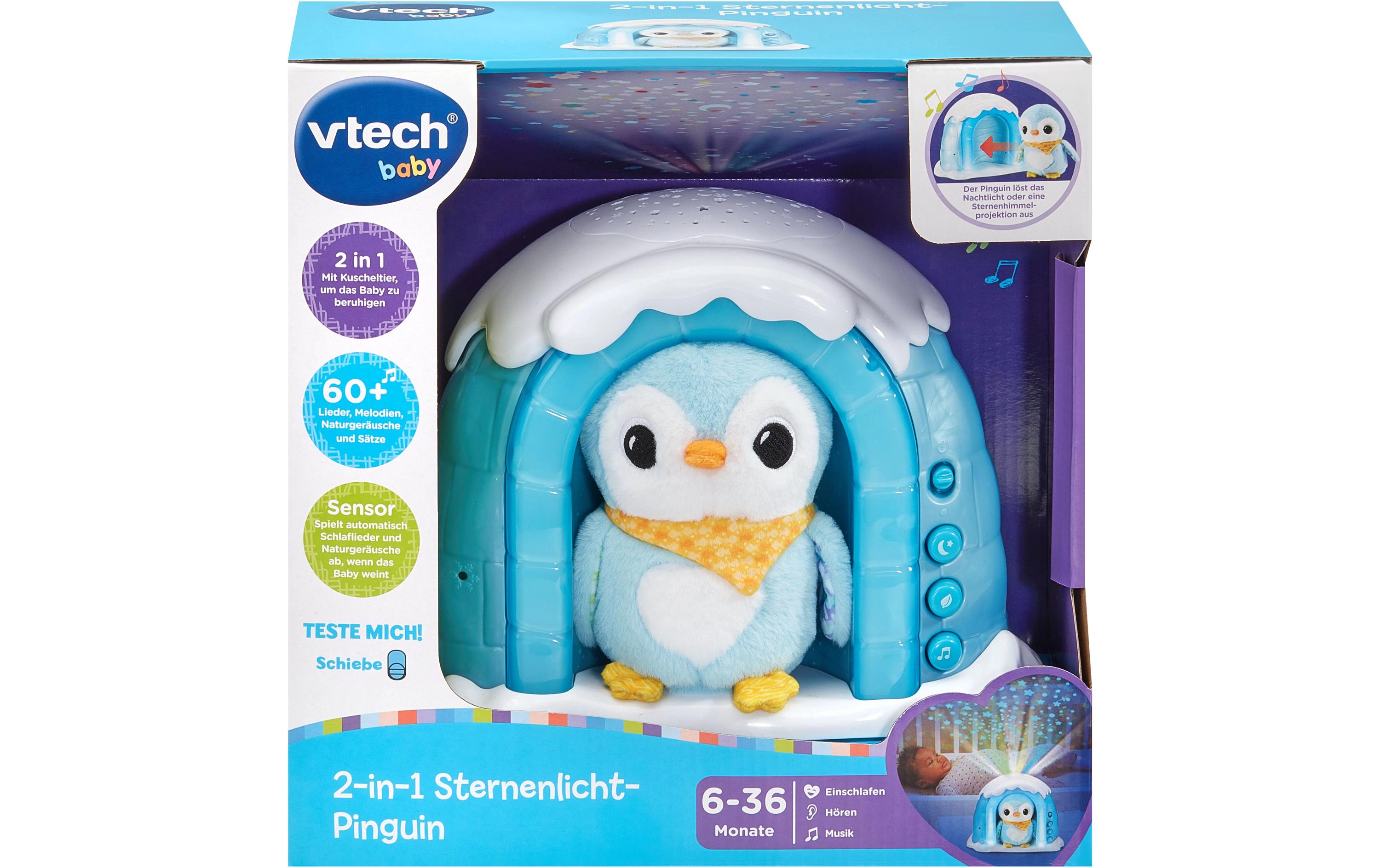 Projektor 2-in-1 Sternenlicht-Pinguin -DE-Interaktives Lernspielzeug
