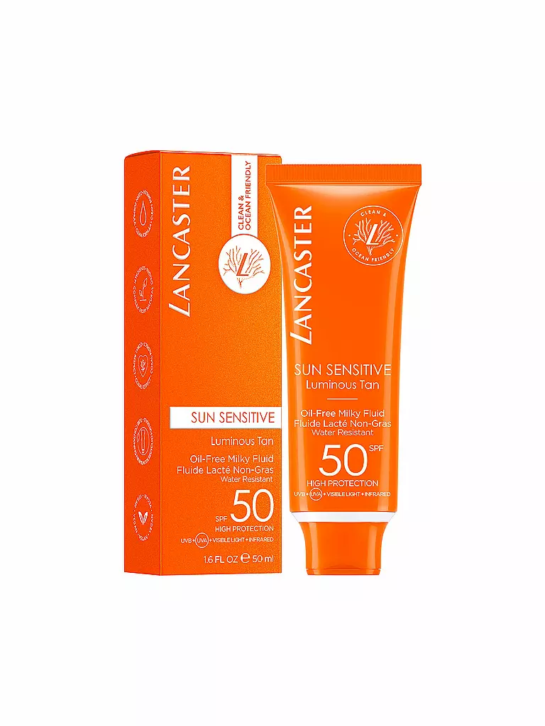 LANCASTER Clean Sun Sensitive Milky Fluid SPF 50 50ml keine Farbe