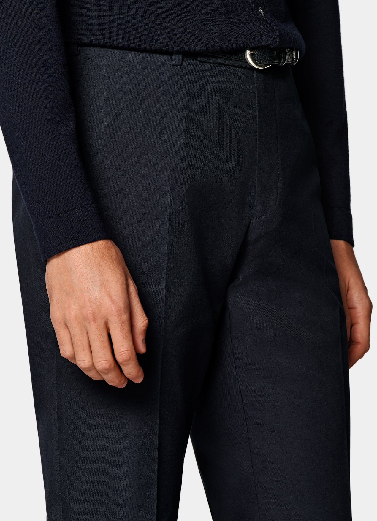 Pantalon Straight Leg bleu marine