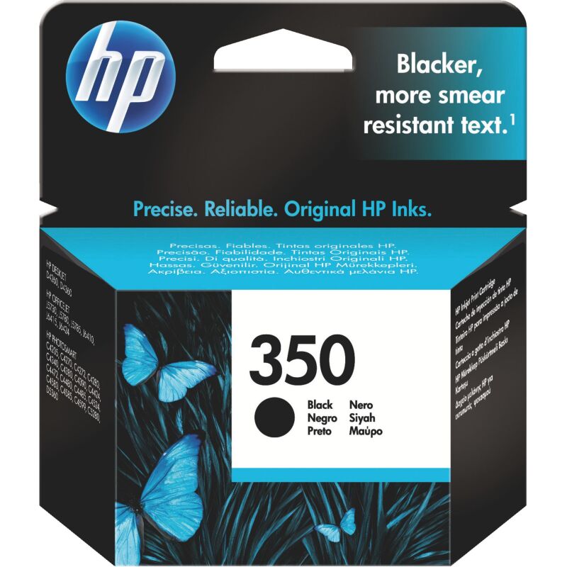 Cartouche HP 350 noire pour imprimante jet d'encre