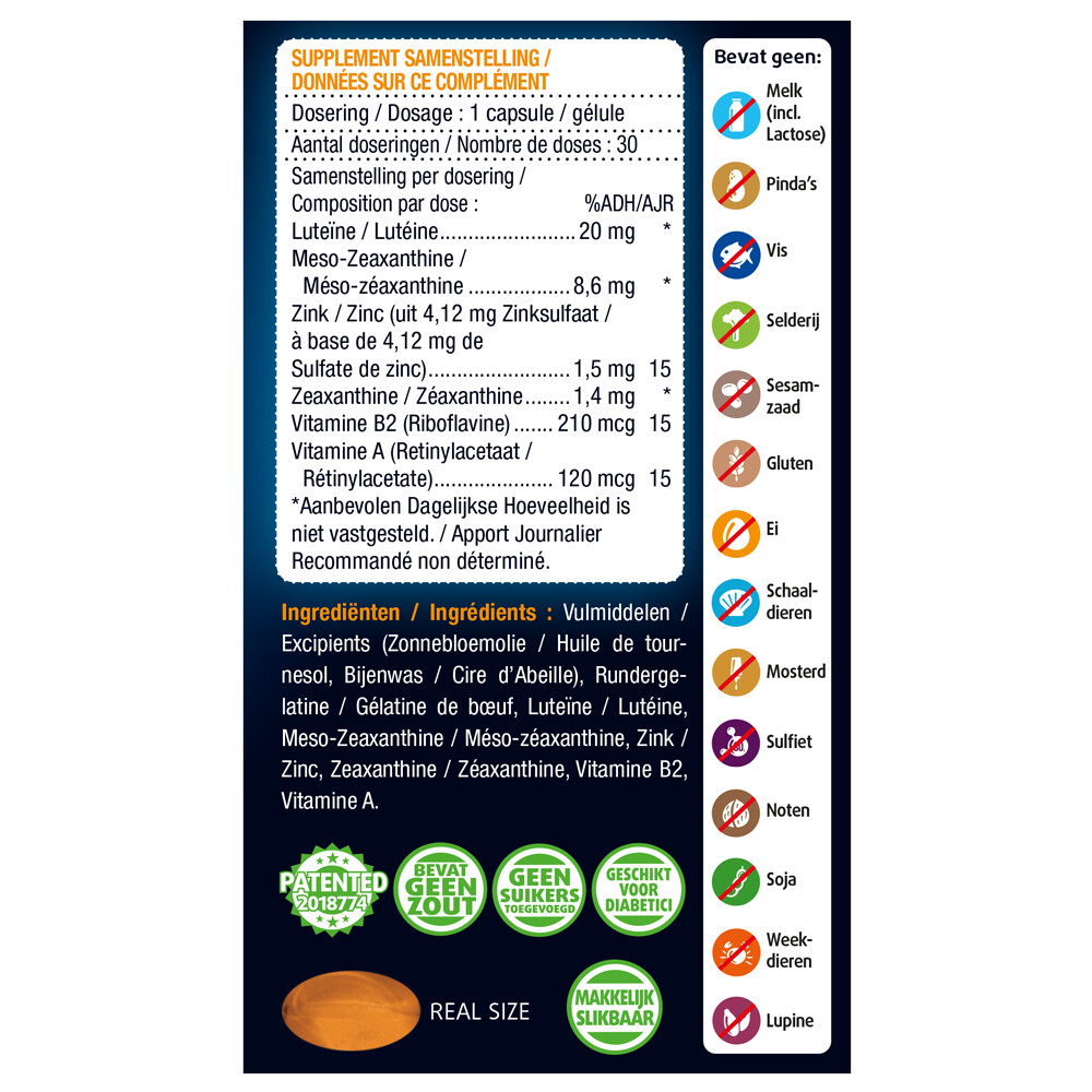 2x Lucovitaal Ogen Scherp Zien en Vochtbalans30 capsules