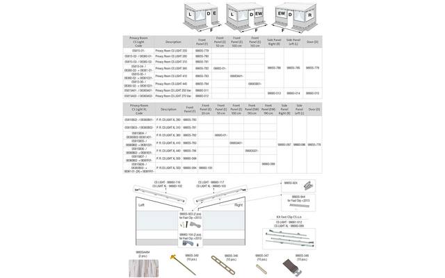 Fiamma Endstückfeder für Fast Clip Caravanstore / Fiamma Artikelnummer 98655-924