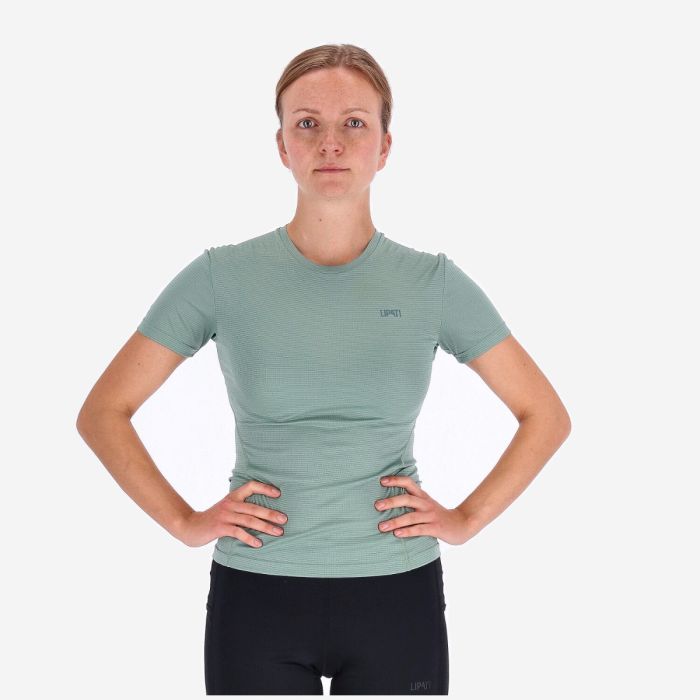 Lipati Dame T-shirts Strato AL Tee Slim Fit Grøn