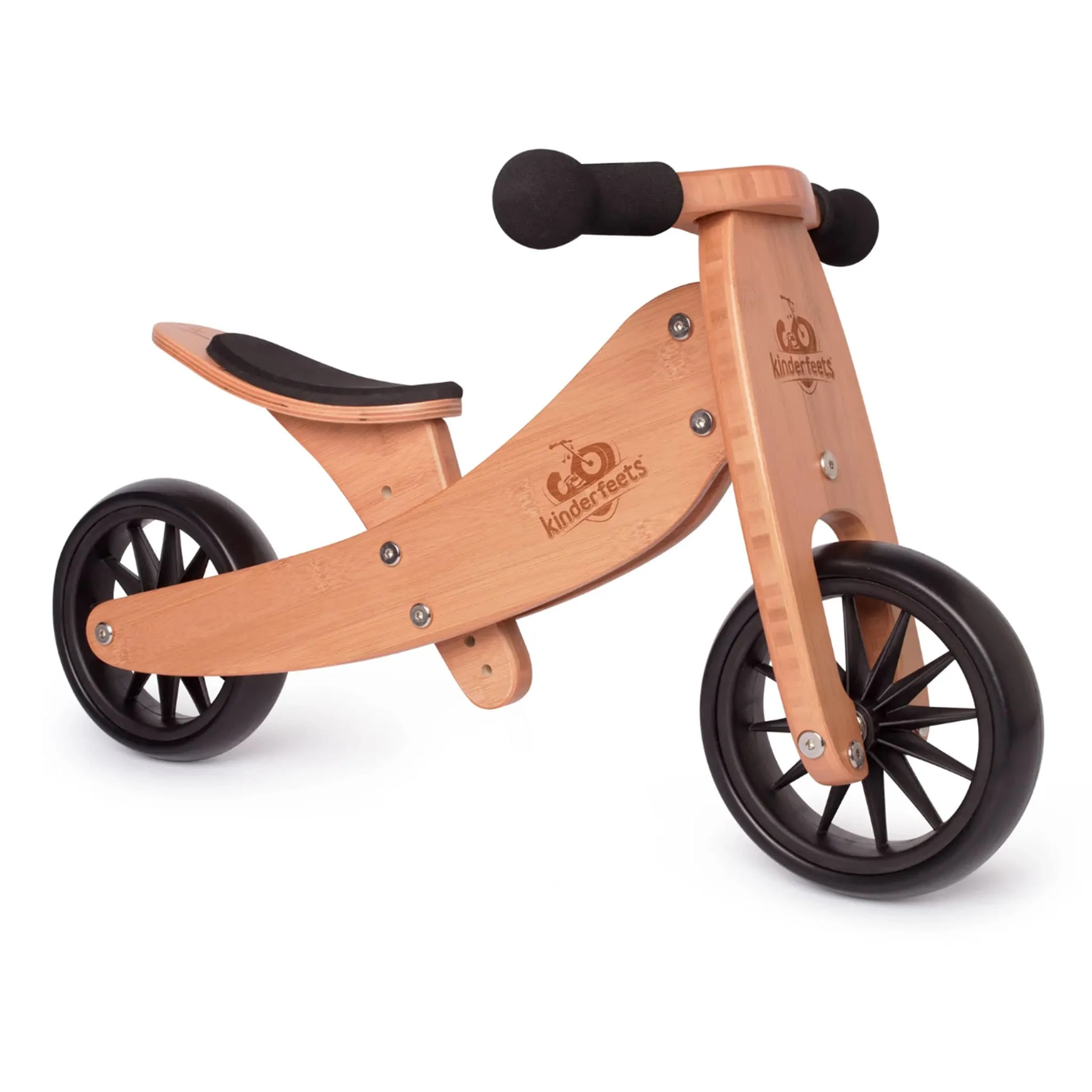 Kinderfeets Vélo d'Équilibre 2 en 1 Tiny Tot - Bambou