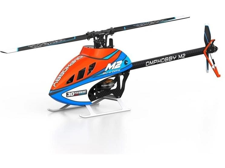 OMPHobby Helikopter 3D Heli M2 V3 Pro Cosmic Orange 3D Flybarless Mini-RC Helikopter mit OFS3 Stabilisierung und Bluetooth