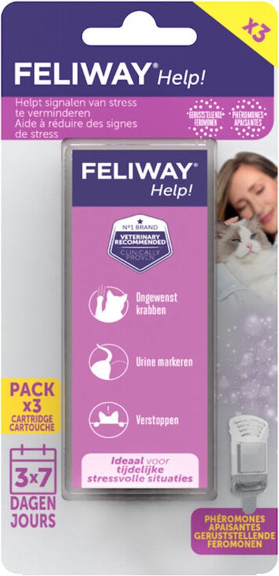 Feliway Help! Anti stress cartridges 3 stuks
