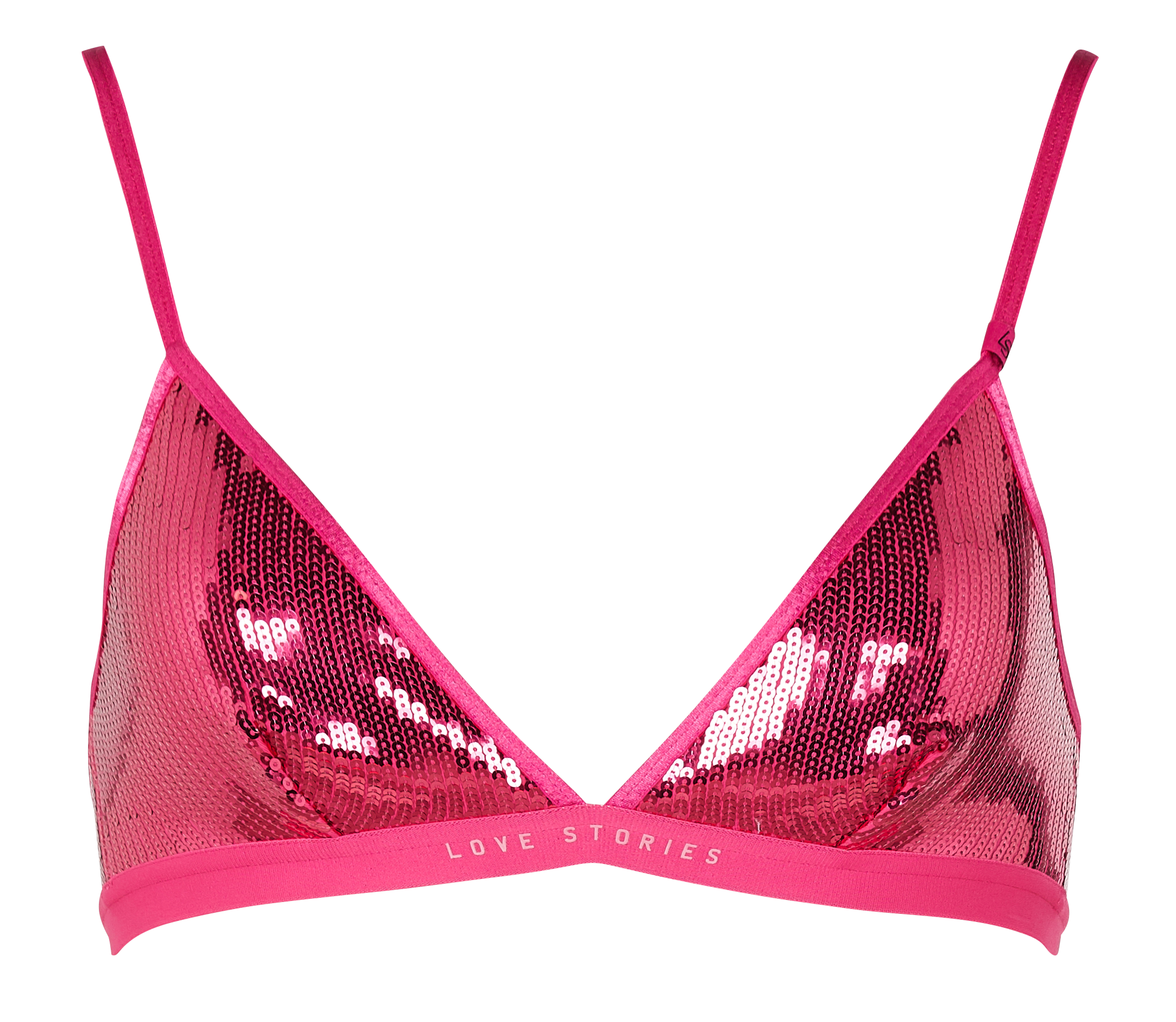 NIGHTRIDER - Soutien-gorge triangle à sequins | Rose