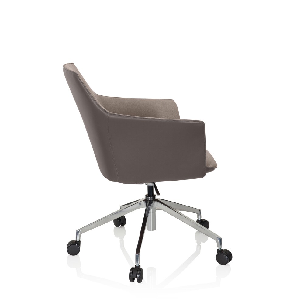 Profi Chefsessel AREZZO Kunstleder/Stoff mit Armlehnen hjh OFFICE
