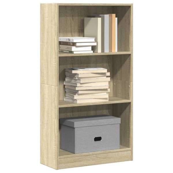 vidaXL Estante 60x24x109 cm Derivados de Madeira Carvalho Sonoma - 2598779097