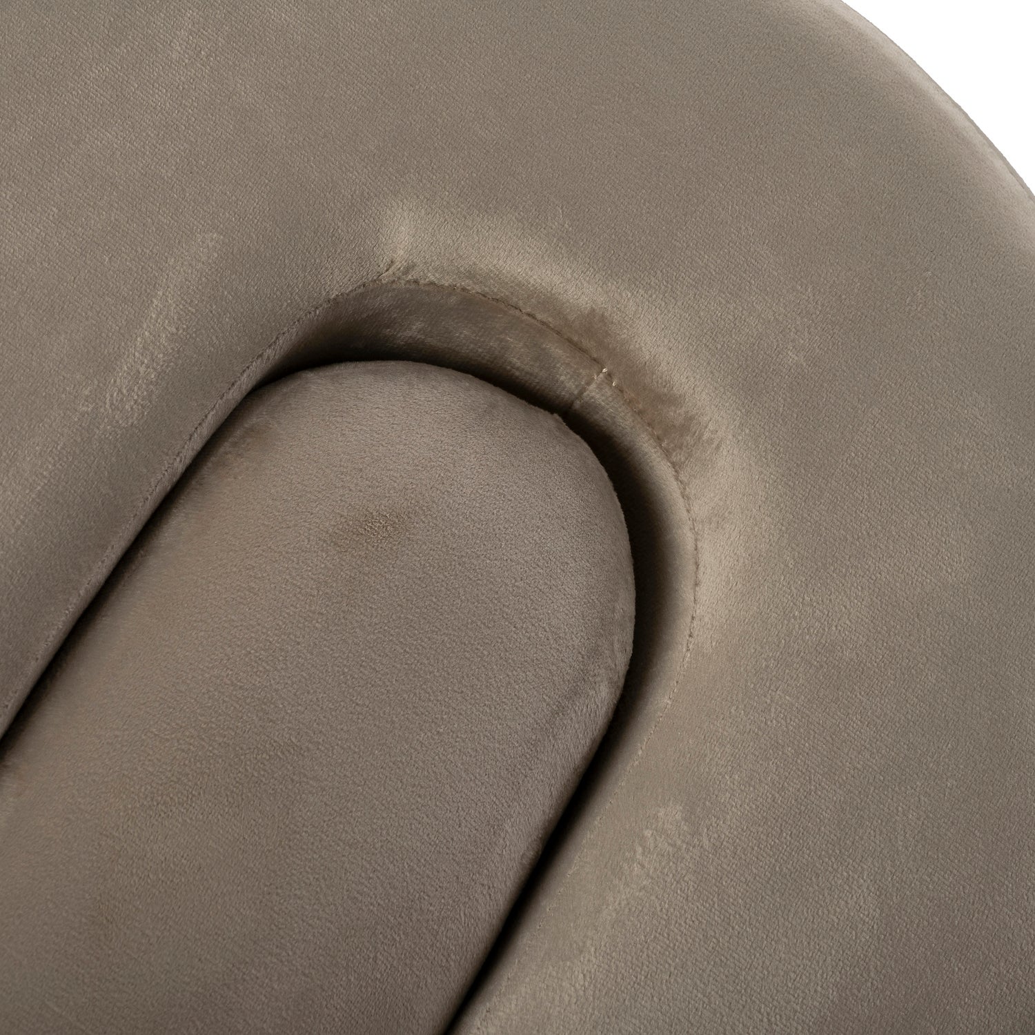Intratuin poef Demi taupe 37 x 37 x 43 cm