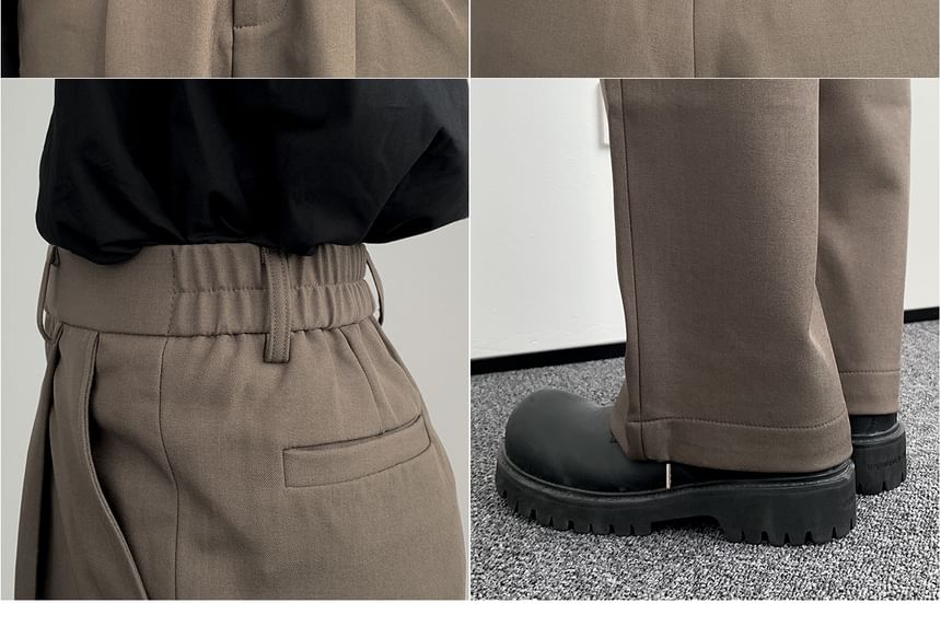 DAZO Studios - Mid Rise Plain Straight Leg Dress Pants