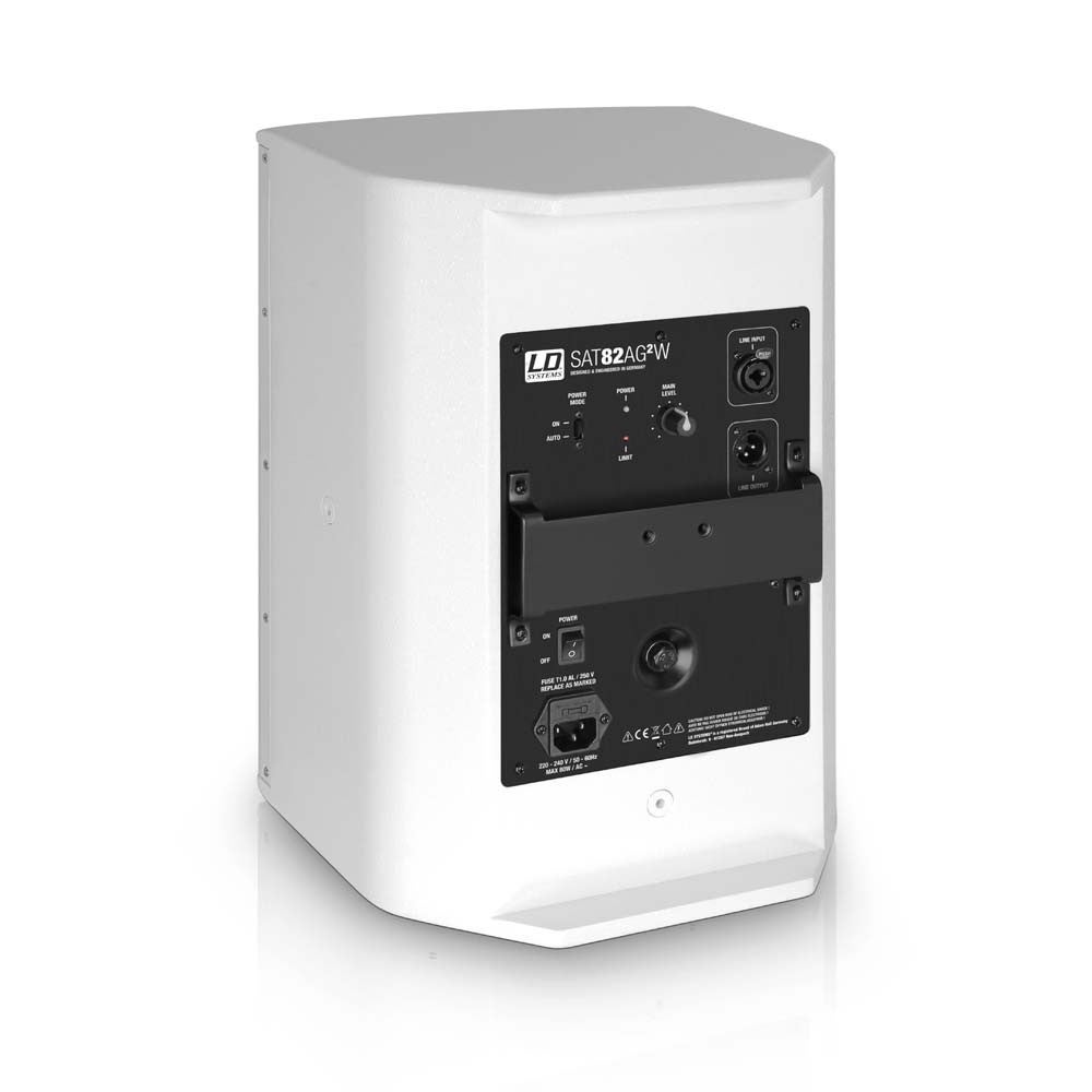LD Systems SAT 82 A G2 W 8 inch actieve installatie monitor, wit (per stuk)