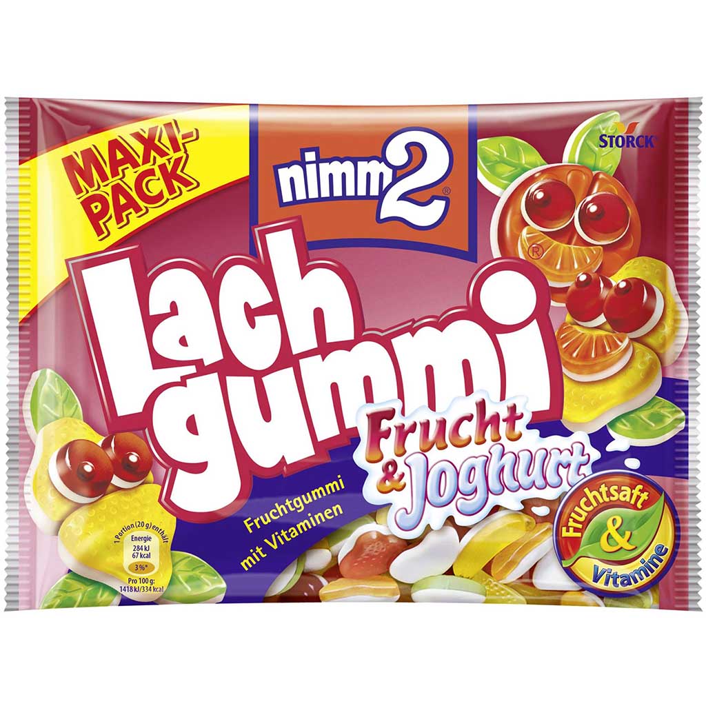 Storck Nimm2 Lachgummi Frucht & Joghurt 376g MHD:30.5.25