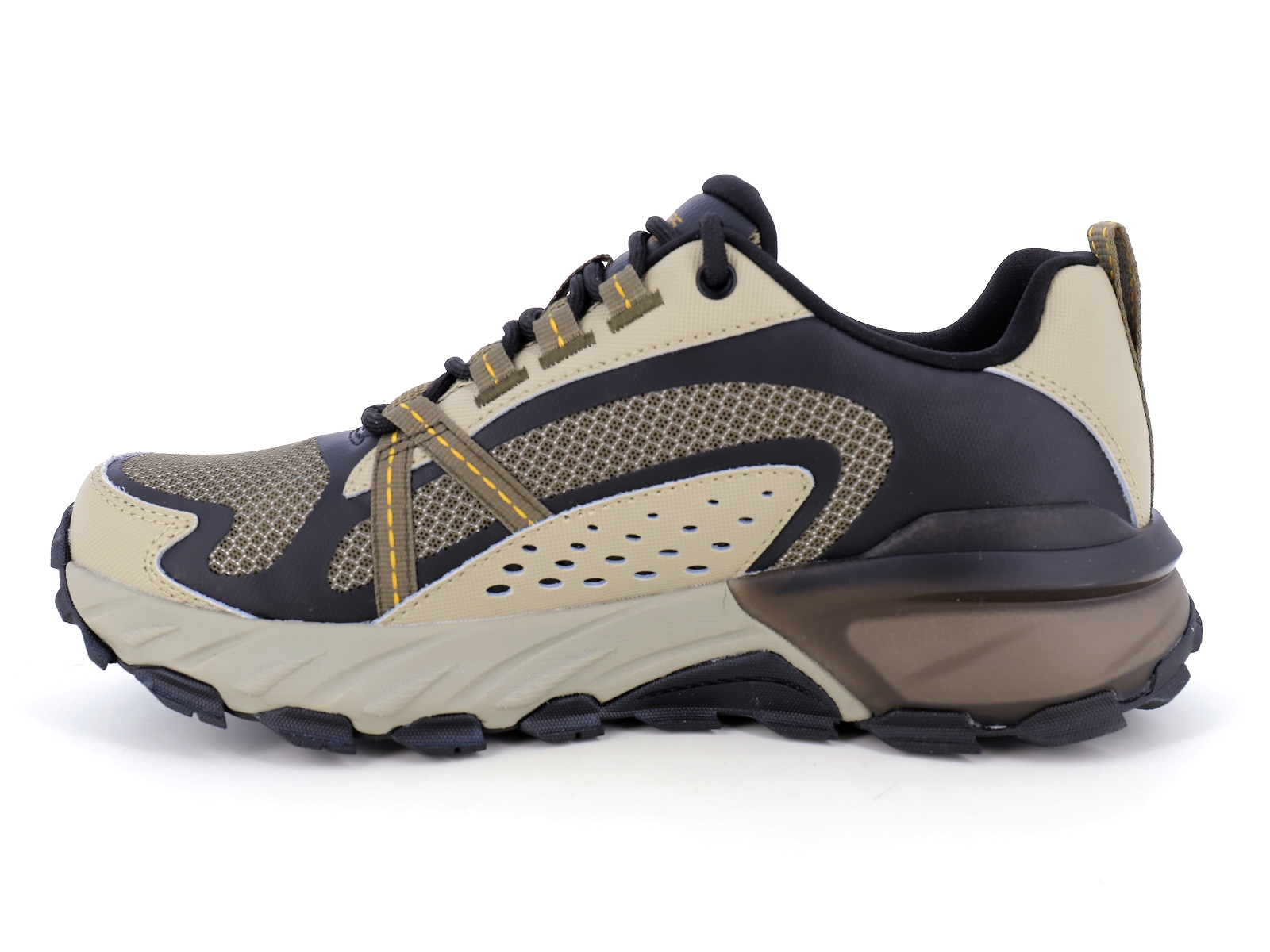 Skechers-MAX PROJECT Synthétique Noir Beige