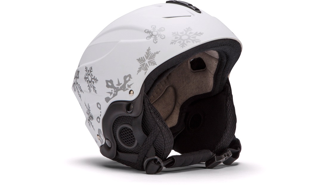 Skihjelm til børn, hvid str. 48-52