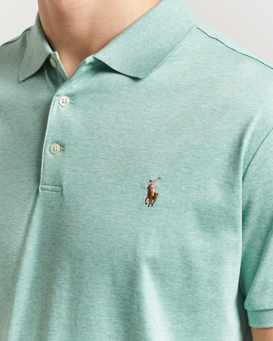 Polo Ralph Lauren Luxury Pima Cotton Polo Celadon Heather
