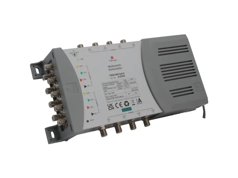 Triax TMS/CKR 9x8 S, 5 inputs, 8 outputs, 5 - 862 Mhz, 950 - 2200 Mhz, 10 dB, 10 dB