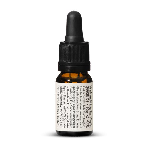 Sunday Natural Products  Vitamin D3 + K2 MK7all-trans1.000IE + 50 µg