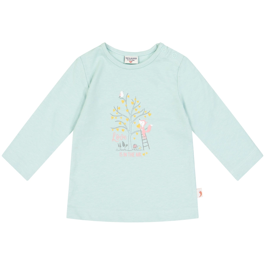 SALT AND PEPPER Langarmshirt Tree soft mint