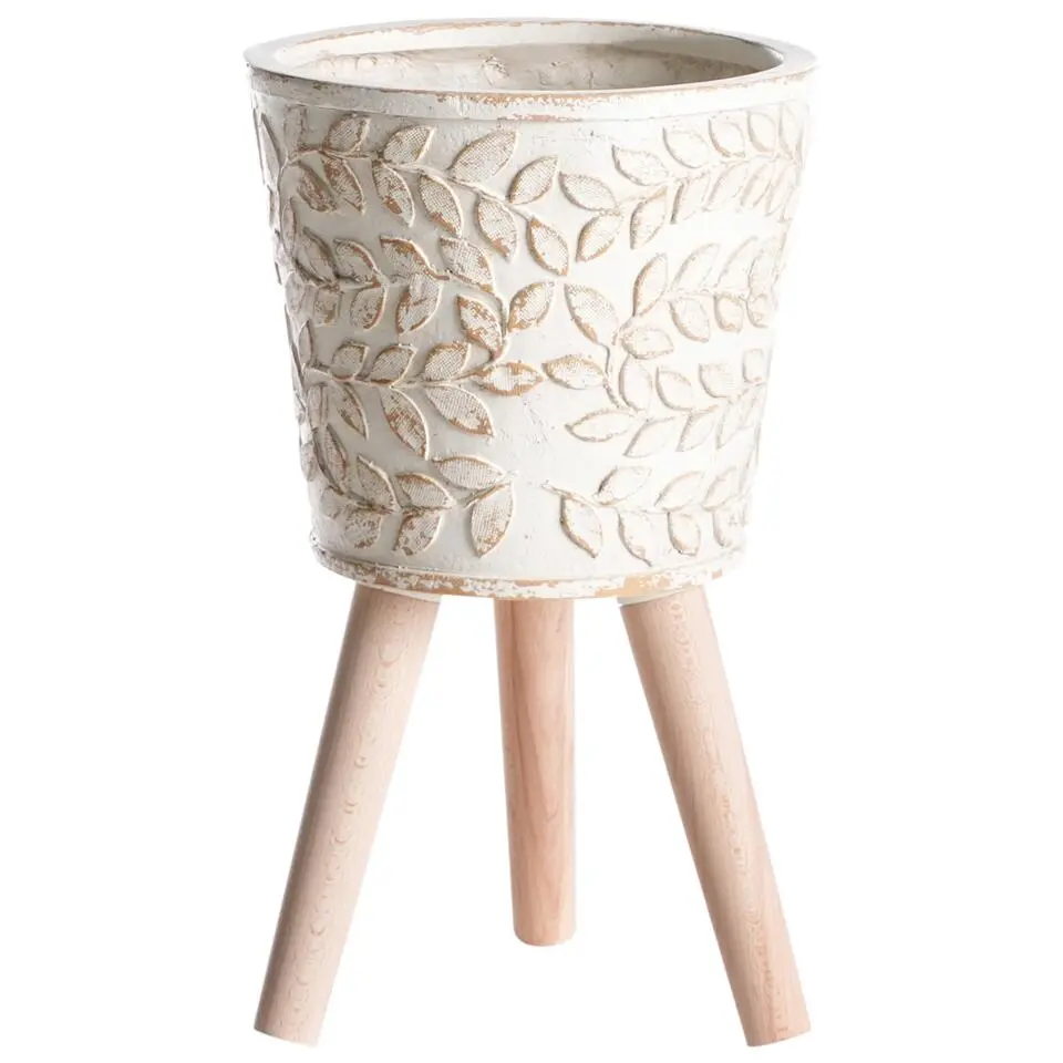ALIARTOS- Bloempot - Gebroken wit - 43 cm - MgO
