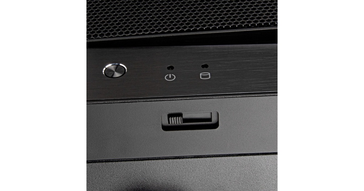 SilverStoneSST-GD11B HTPC behuizing  (Zwart | 2x USB-A | 1x USB-C)