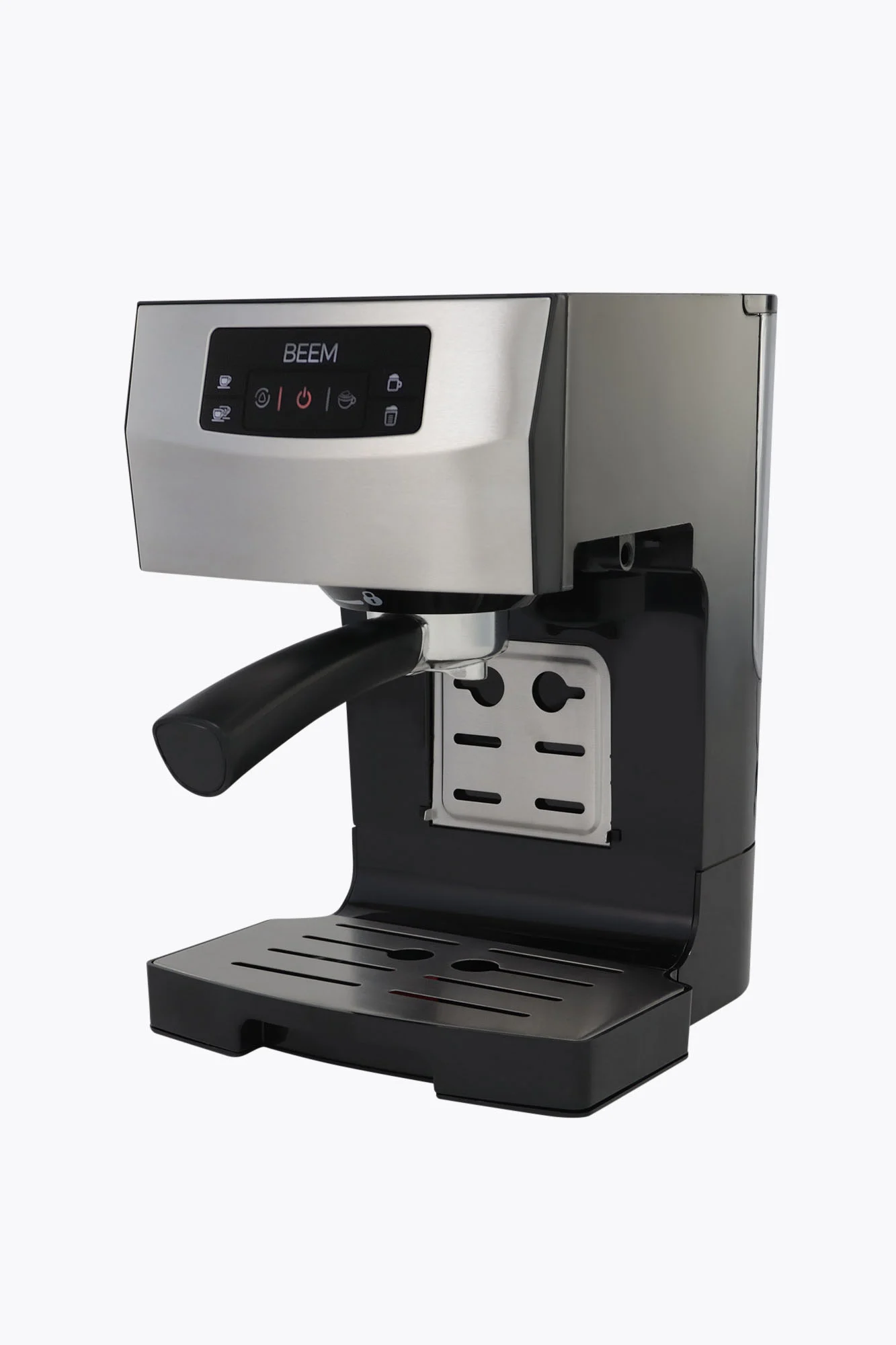 BEEM Siebträgermaschine Espresso Classico II, Schwarz/Edelstahl
