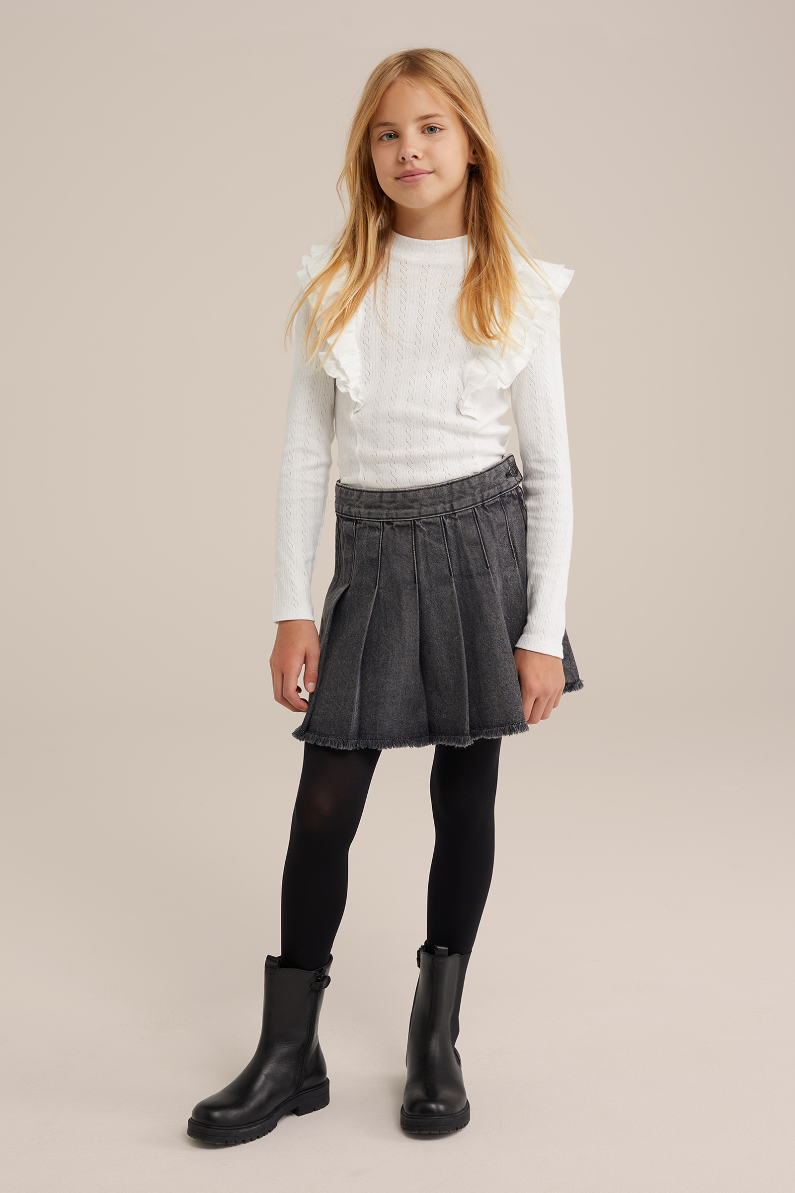 Meisjes denim rok Blue Ridge Donkergrijs