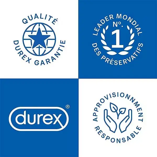 Durex Pleasure Ultra Préservatif Texture Ultra Perlée 2 unités