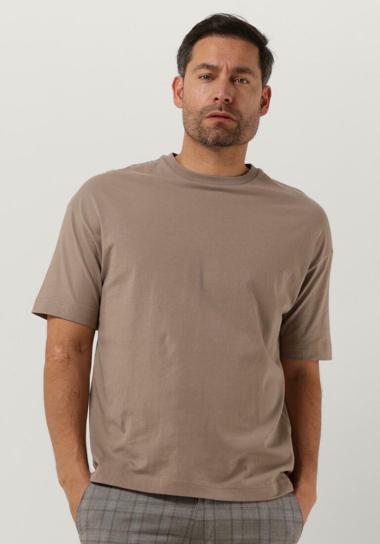 DRYKORN taupe drykorn t-shirt tommy 522090