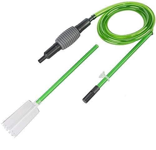 (1.84m) Manuelle Aquarium Wasserpumpe Fisch Tank Reiniger Kiesfilter Wassewechsel Umfüllpumpe - Grün