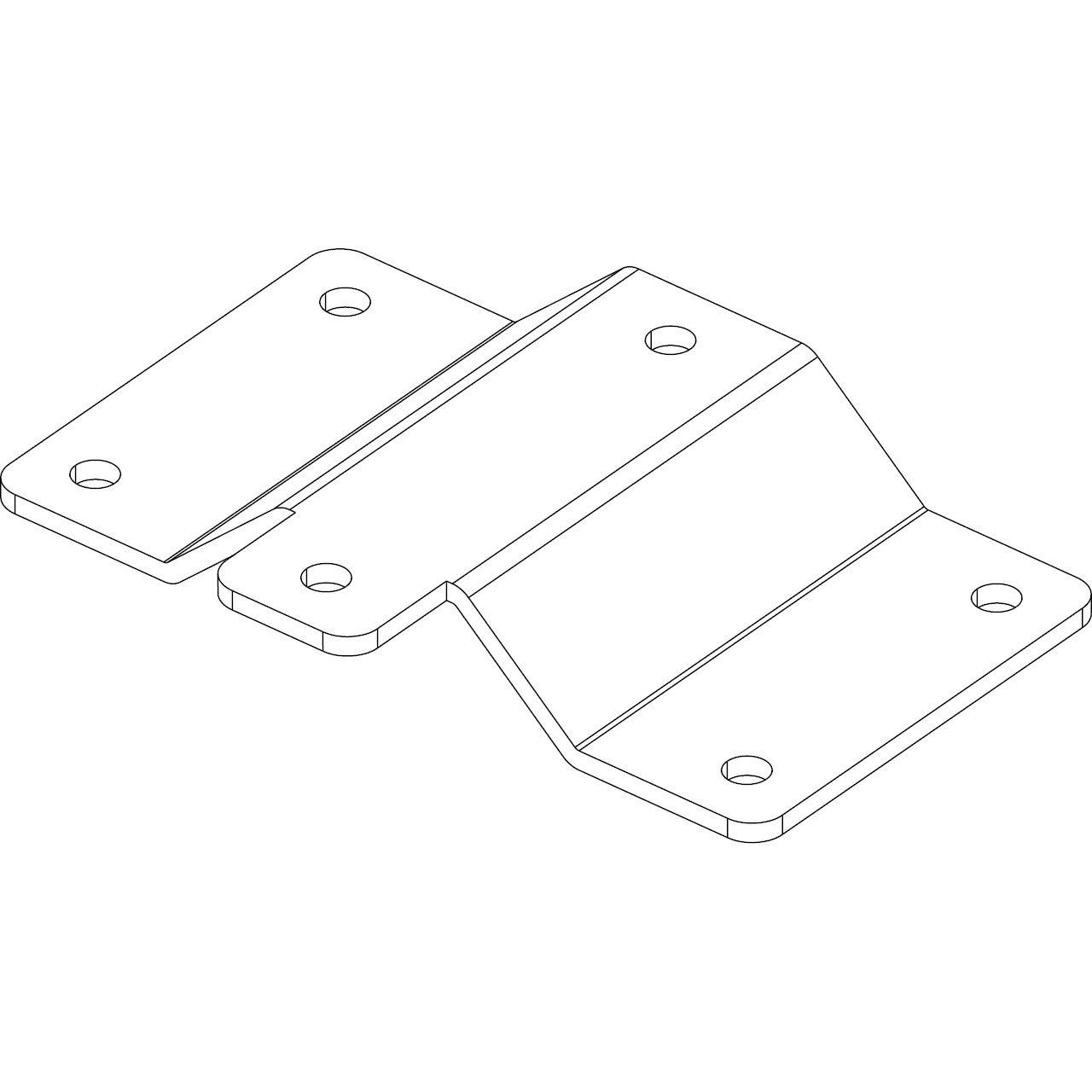 IsoAcoustics V120 107x50 Adapter voor montage van studiomonitor op V120 L/C-Bracket