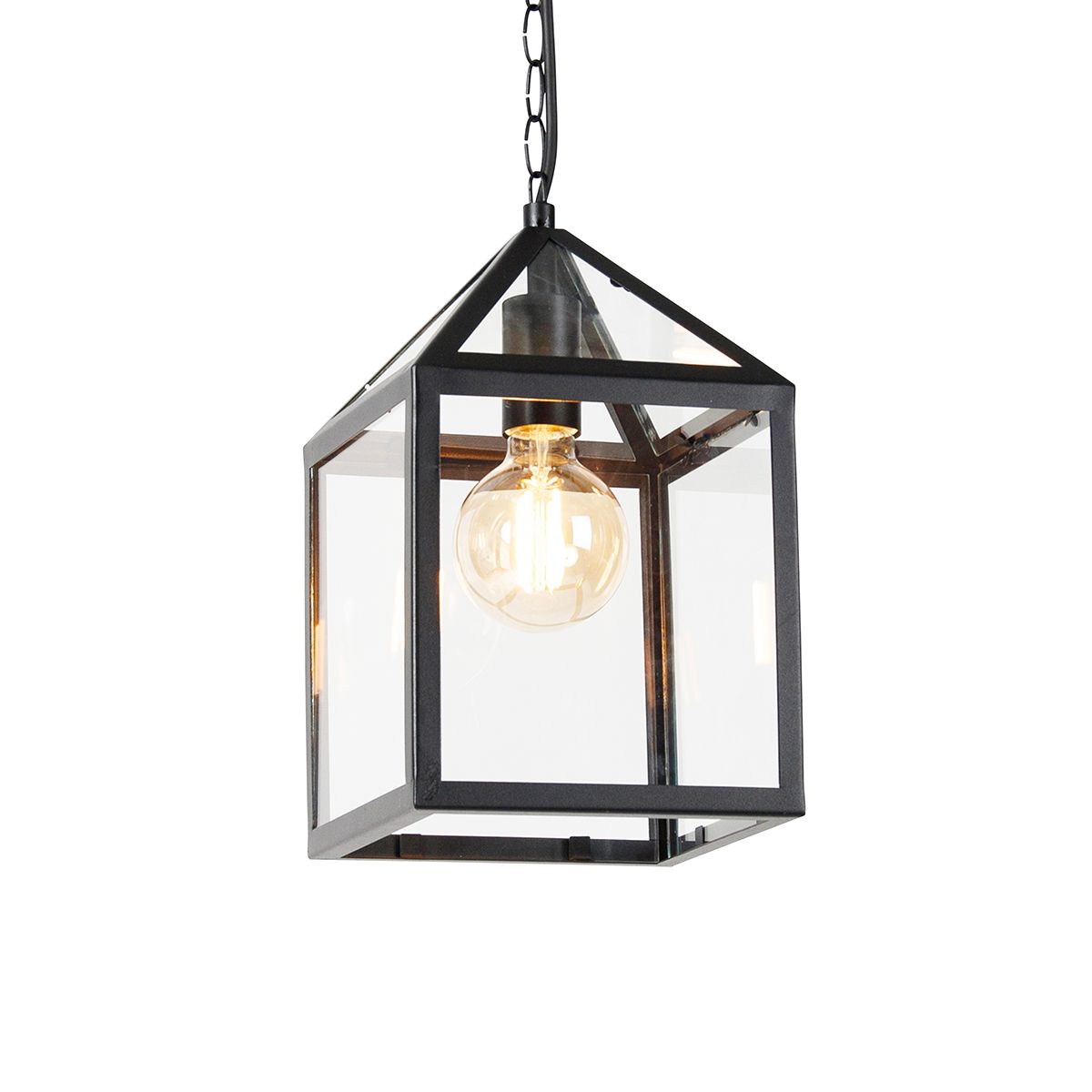 Smart buiten hanglamp zwart IP23 incl. Wifi G95 - Amsterdam