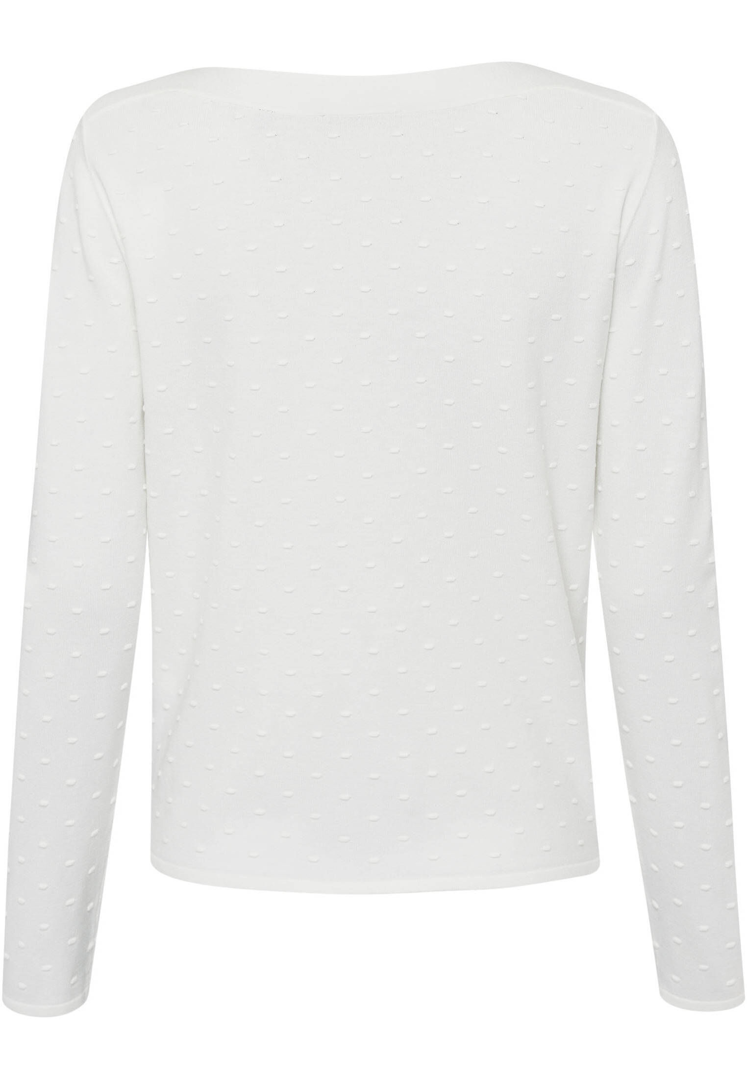 zero| Damen Pullover mit Punktstickerei