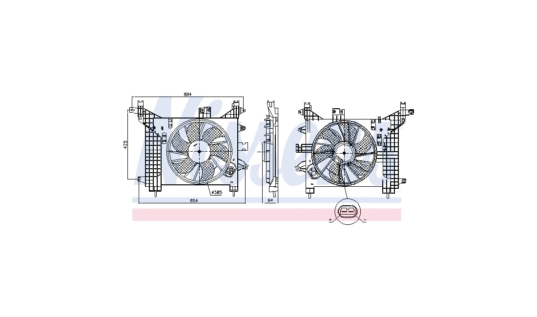 Ventilator, motorkøling